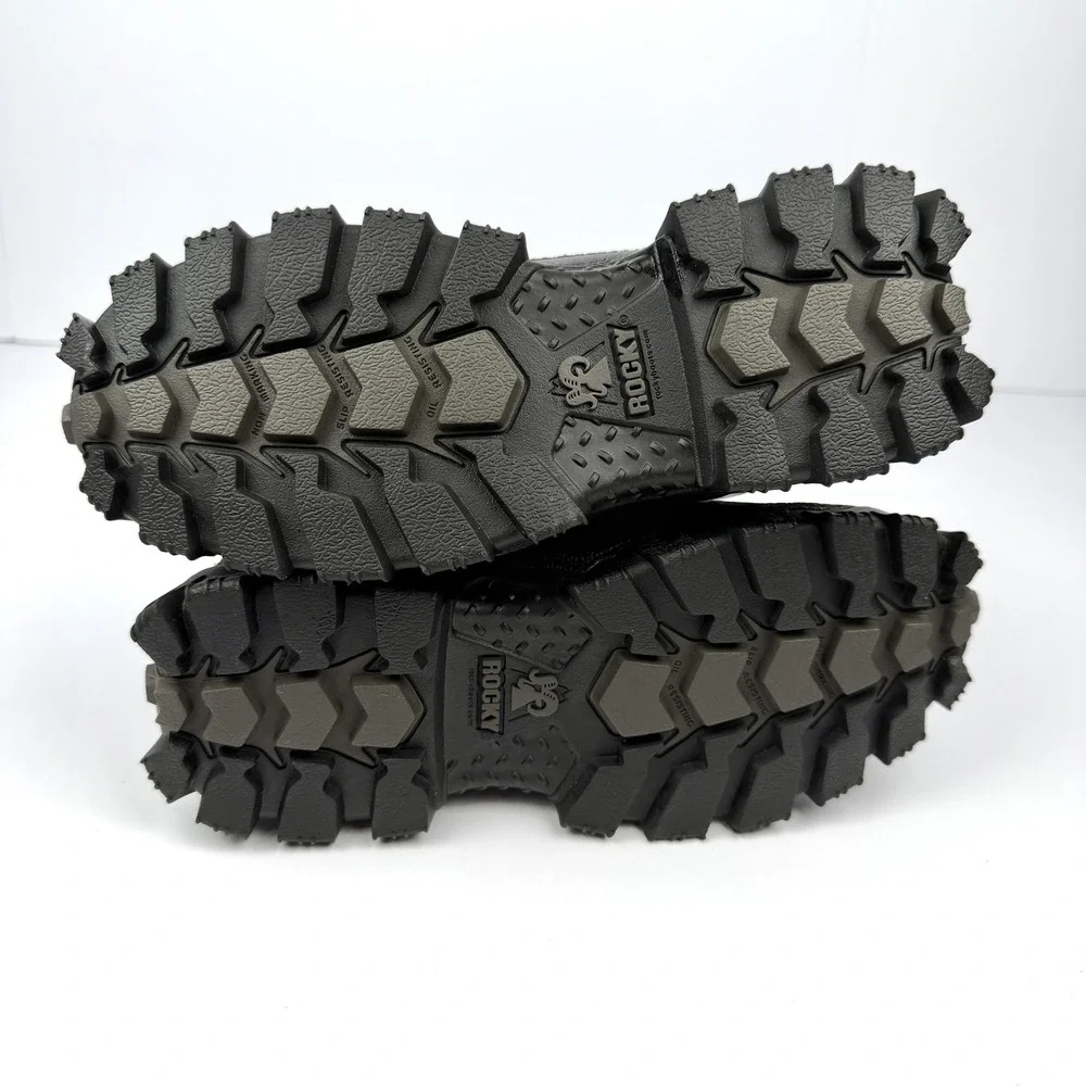 Rocky Alpha Force Boots Mens Size‎ 3.5 W Black 6 Inch Waterproof Leather 2167